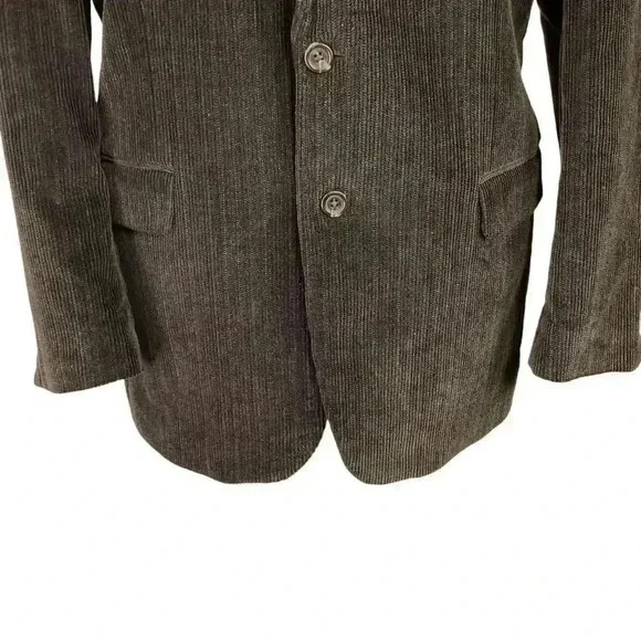 Chaps Blazer Sport Coat Men 42R Brown Corduroy 2 Button Classic Jacket Vented